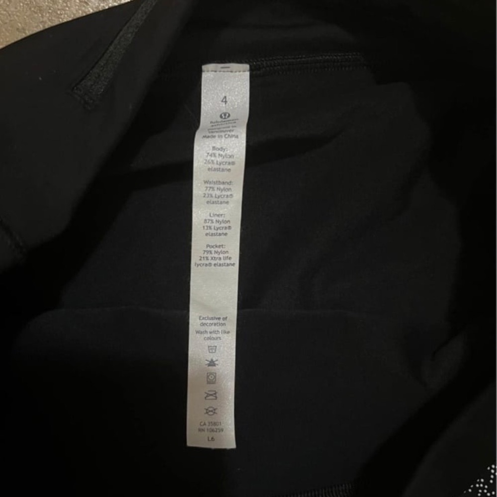 Lululemon Quick Pace Skirt (13") Soundwave White Black / Black - Picture 2 of 5